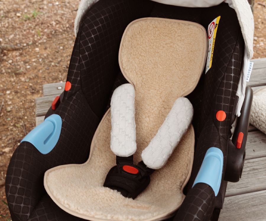 Inlegkussen Bamboom Air 'n Go, geschikt voor autostoel Groep 0+