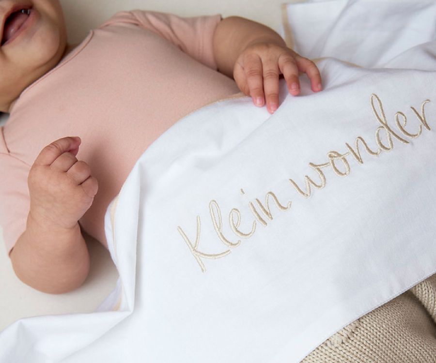 Laken Meyco Baby, geschikt voor babybed 60x120/babybed 70x140 | Klein Wonder soft sand