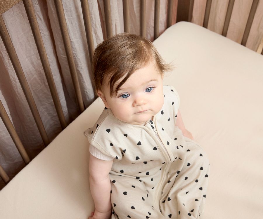 Hoeslaken Meyco Baby, geschikt voor babybed 60x120 | Soft Sand