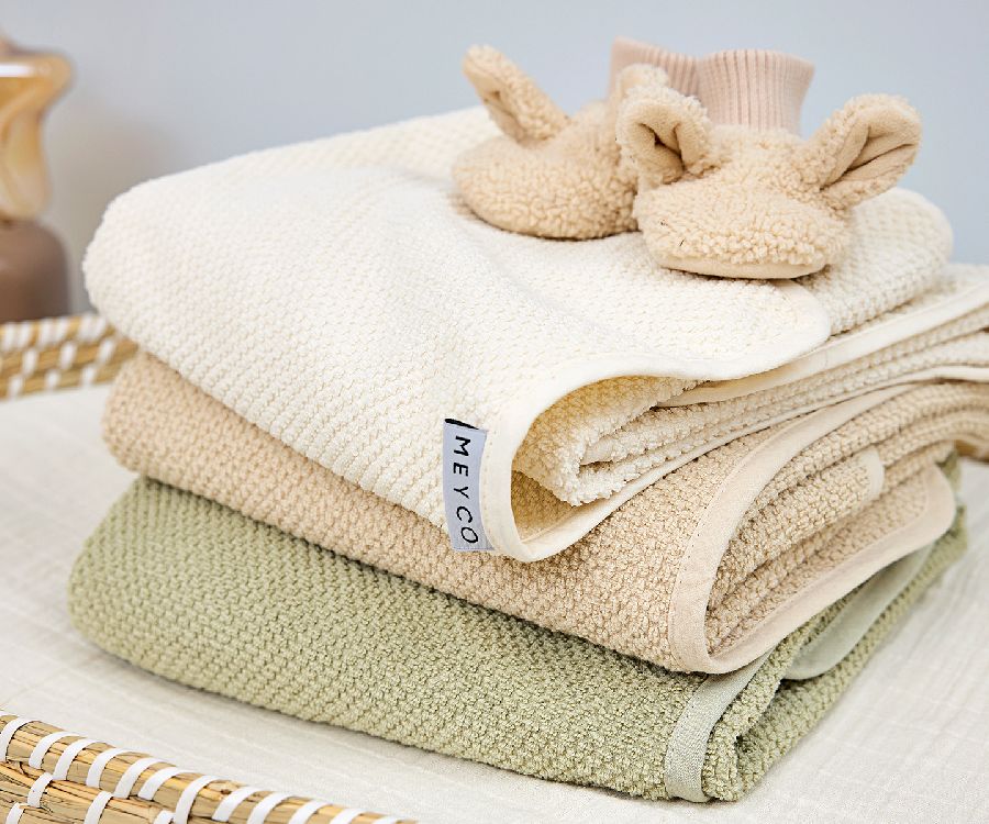 Badcape Meyco Baby | Popcorn naturel