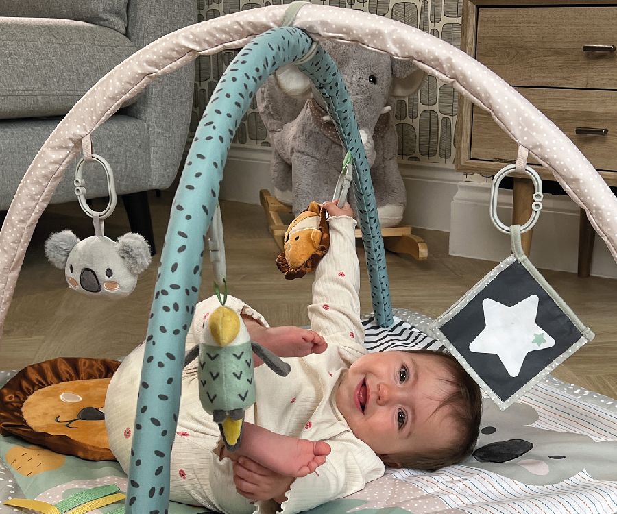 Speeltapijt met speelboog Nuby Baby gym | Animal Adventure