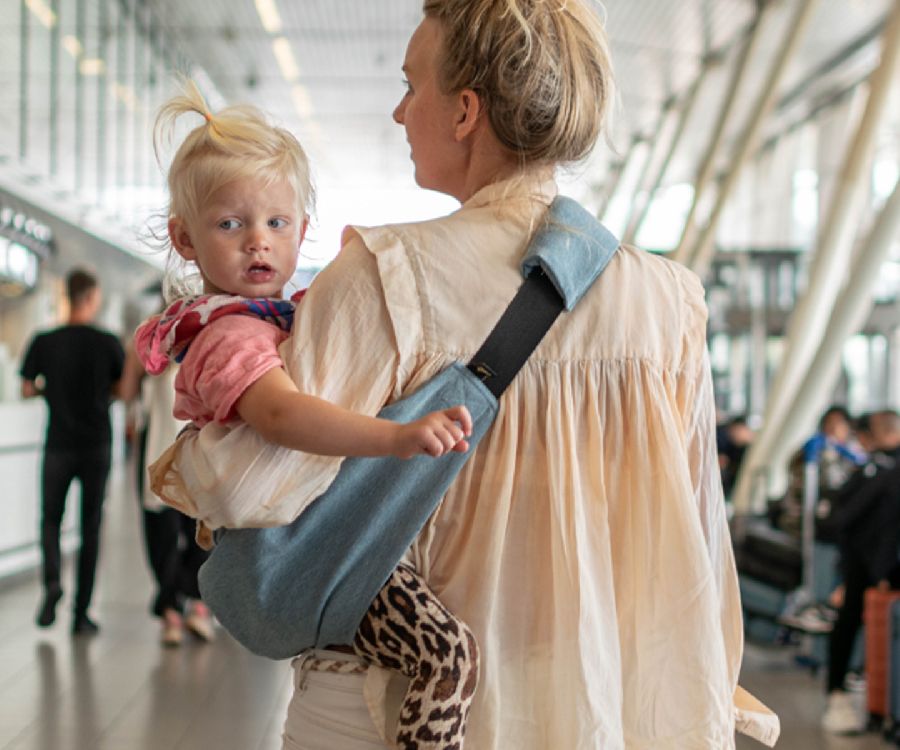 Heupdrager Wildride Toddler Carrier | Denim Collection