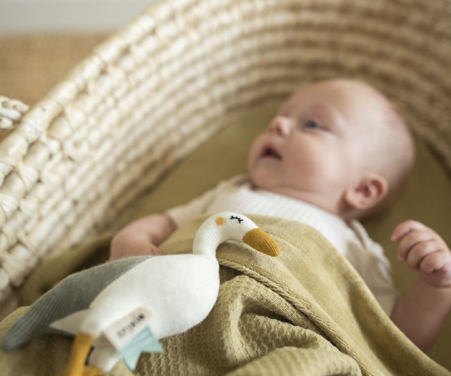 Deken Trixie, geschikt voor wieg/draagmand/park | Cocoon lemongrass