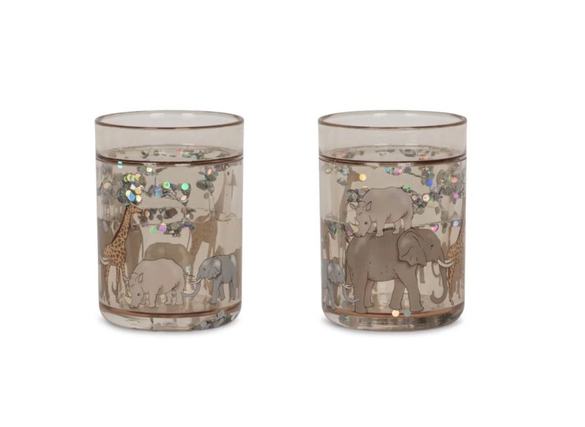 Drinkbeker Konges Slojd 2 Pack Glitter Cups