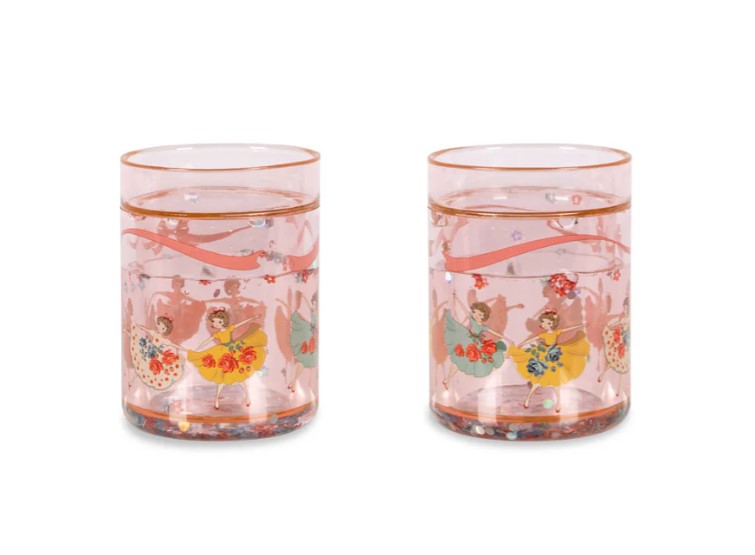 Drinkbeker Konges Slojd 2 Pack Glitter Cups