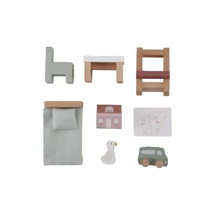 Poppenhuis & aanvulsets Little Dutch Kinderkamer | Poppenhuis