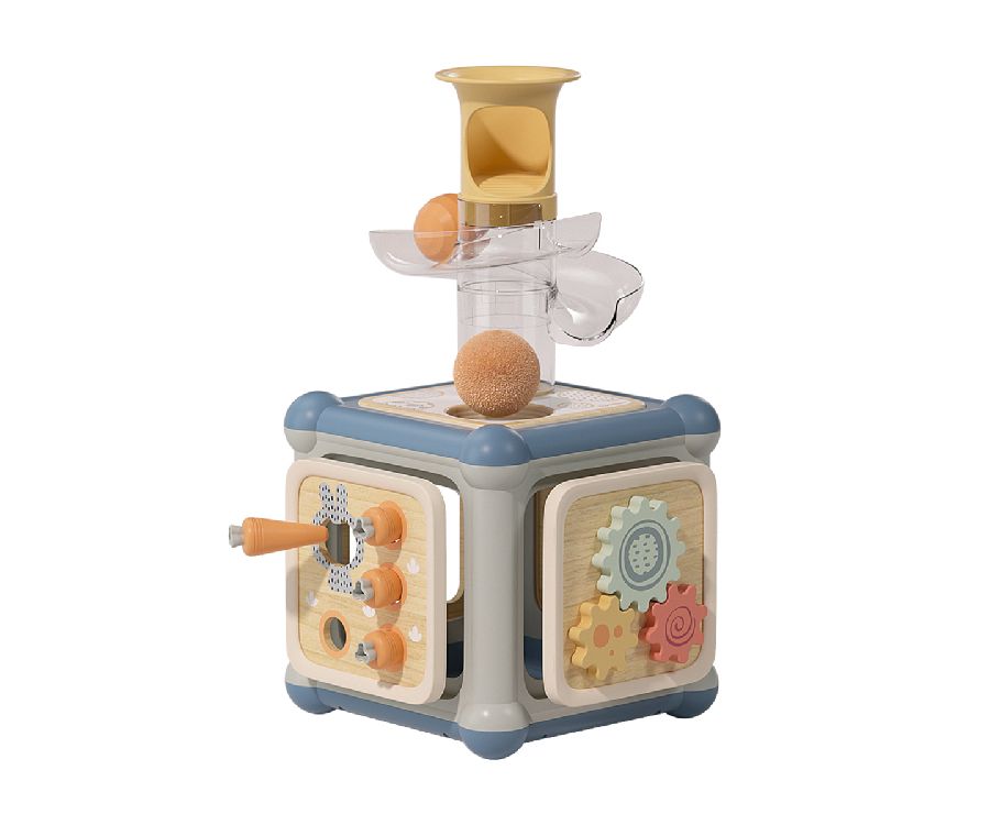 Stevige activiteitenkubus Topbright Motoric master 10-in-1