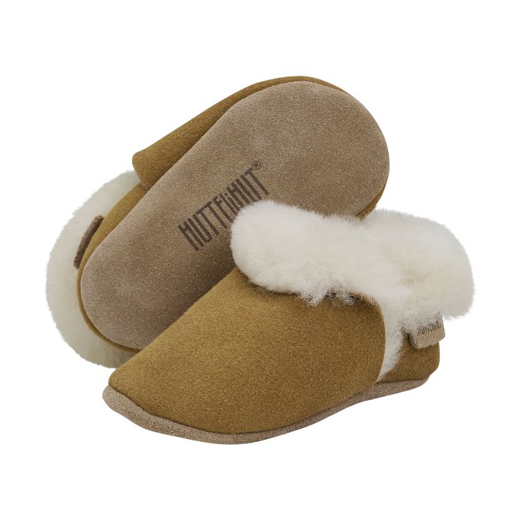 Schoenen HUTTEliHUT Slippers Teddy, parkschoentjes met anti-slip