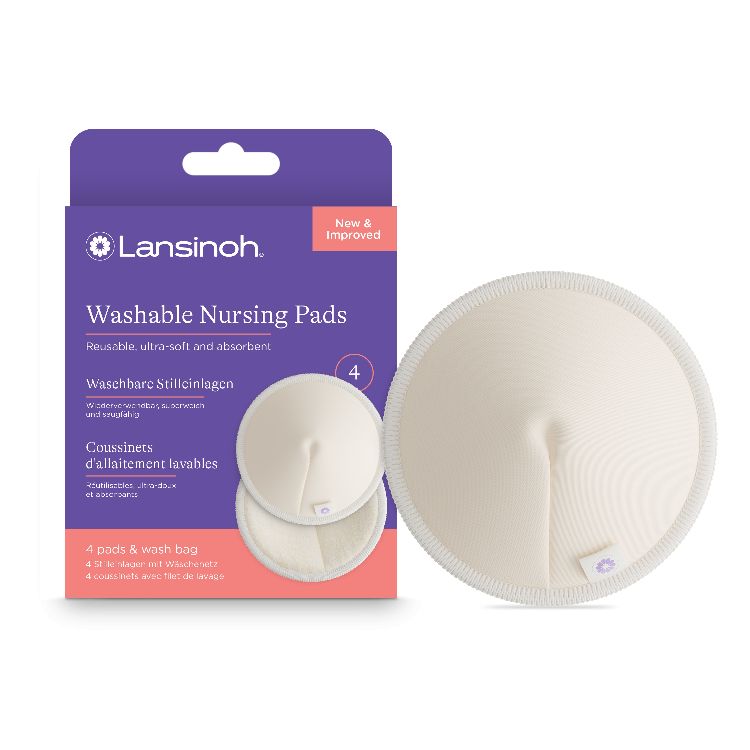 Borstcompres Lansinoh Washable Nursing Pads, 4 stuks