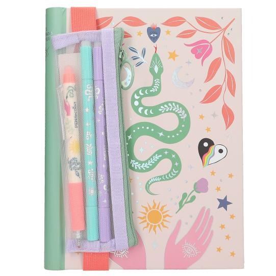 NOTITIEBOEK + Penset, Snake, 72 blz