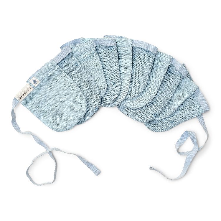 Vlaggenlijn Little Dutch Slinger met vlaggetjes | Pure Denim Blue