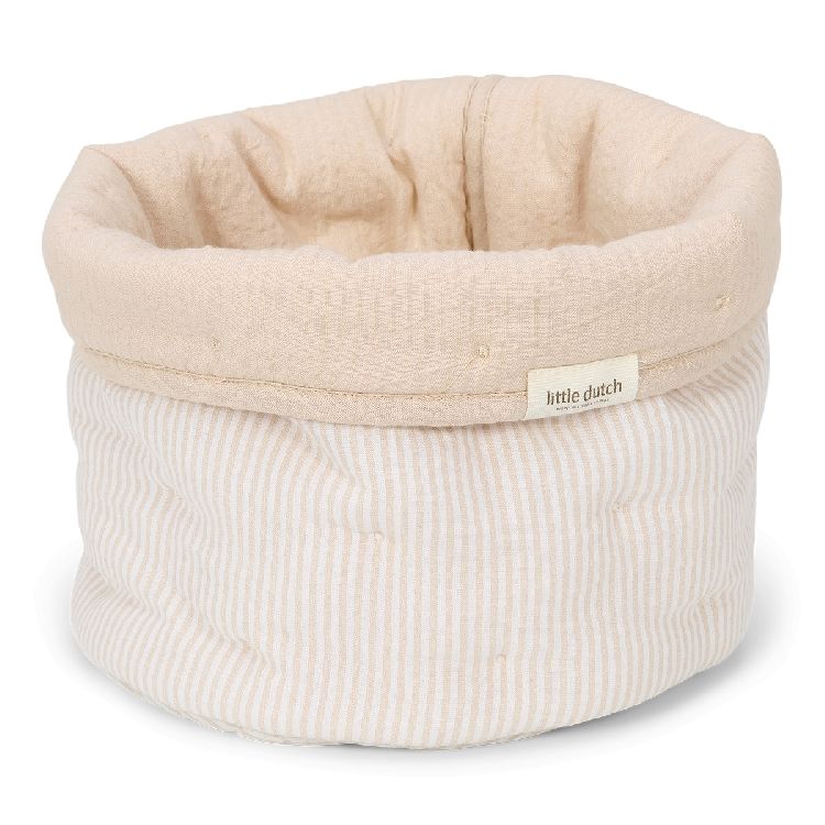 Verzorgingsmand Little Dutch Commodemandje klein | Pure Soft Beige