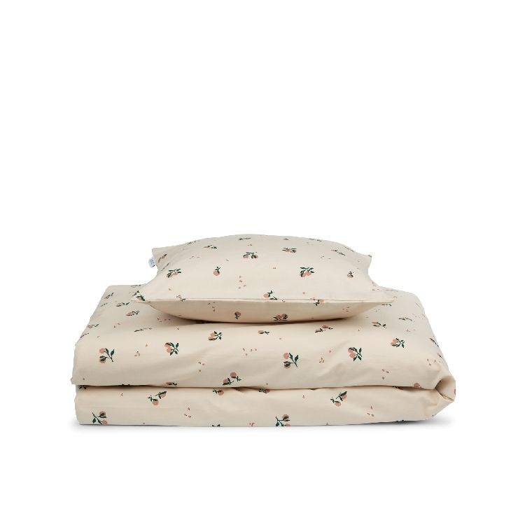 Donsovertrek Liewood Ingeborg, geschikt voor babybed 60x120/babybed 70x140 | Peach