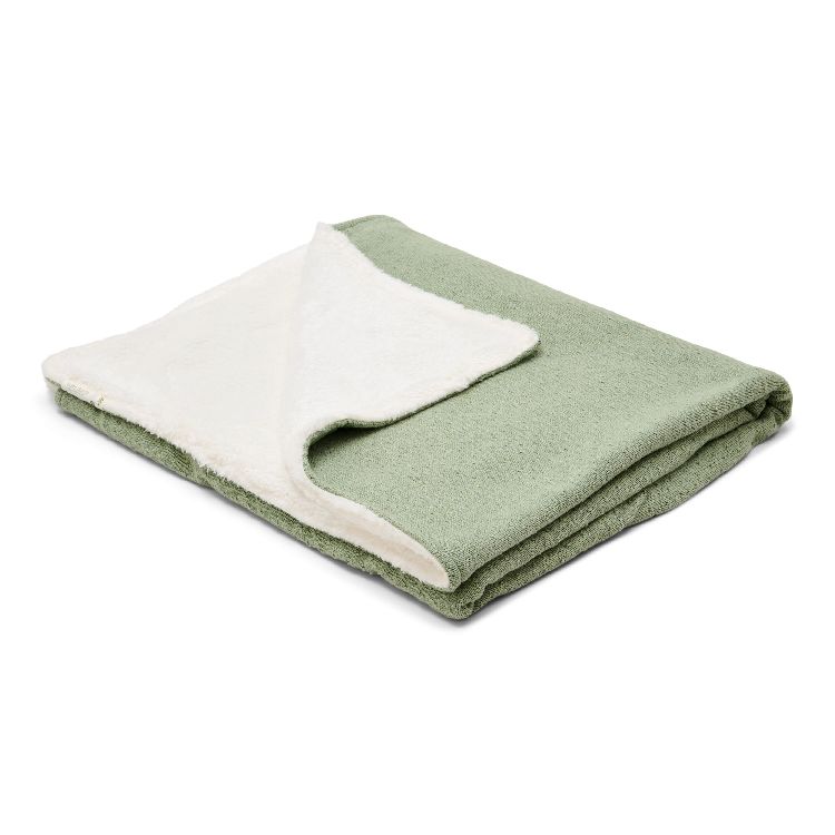 Deken Little Dutch Ledikantdeken, geschikt voor babybed 60x120/babybed 70x140 | Pure Sage