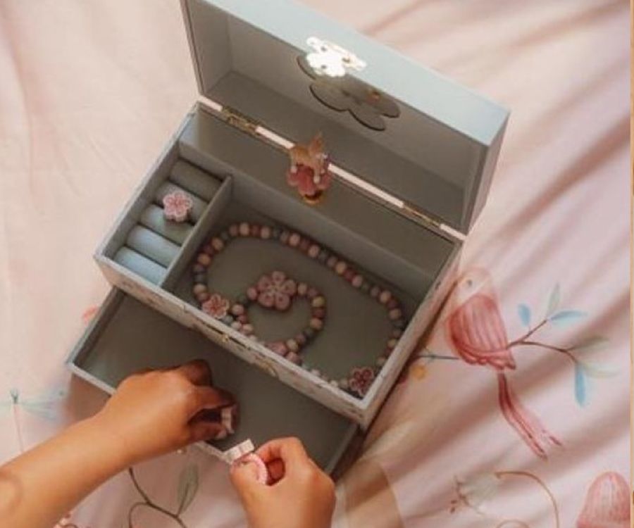 Armband/halsketting/ring Little Dutch Sieradenset bloemen