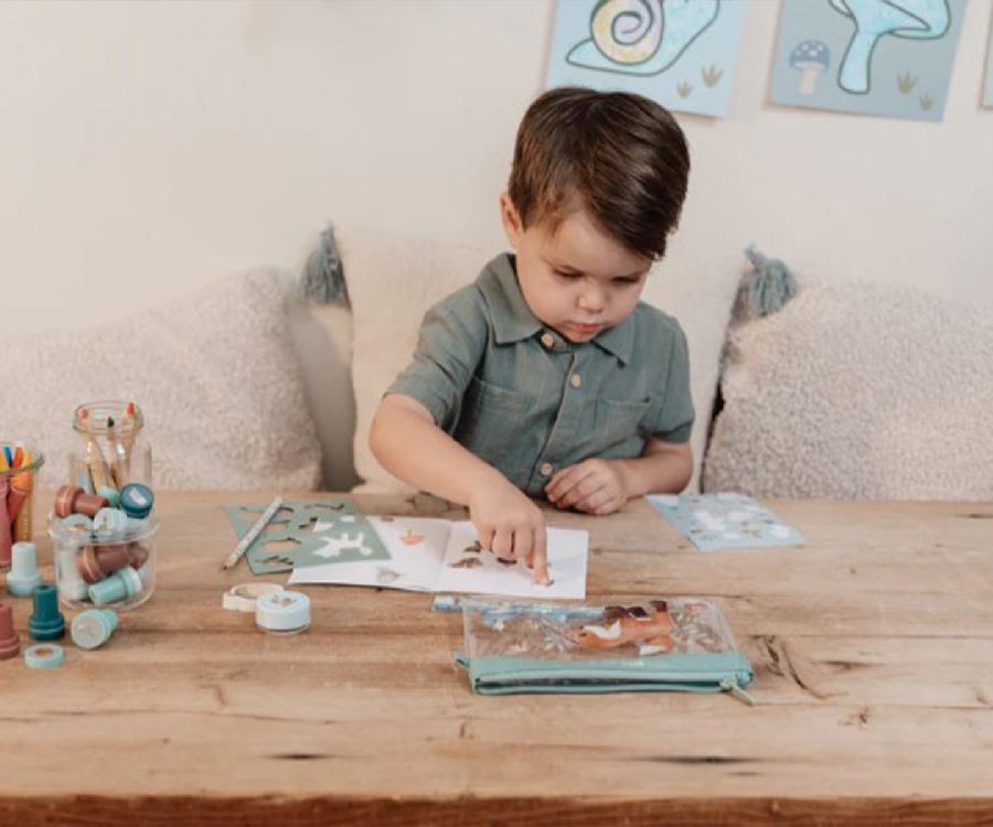 Kleurmateriaal Little Dutch Etui | Forest Friends