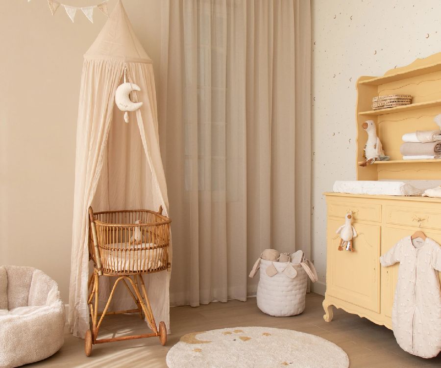 Klamboe Little Dutch, geschikt voor babybed/eenpersoonsbed | Pure Soft Beige