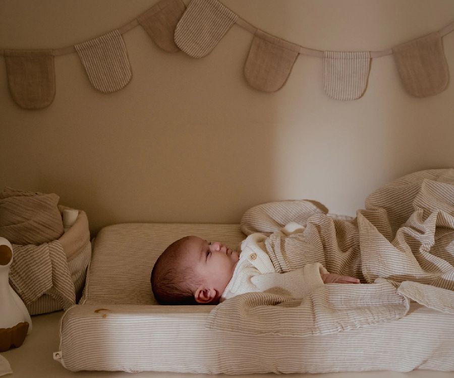 Vlaggenlijn Little Dutch Slinger met vlaggetjes | Pure Soft Beige