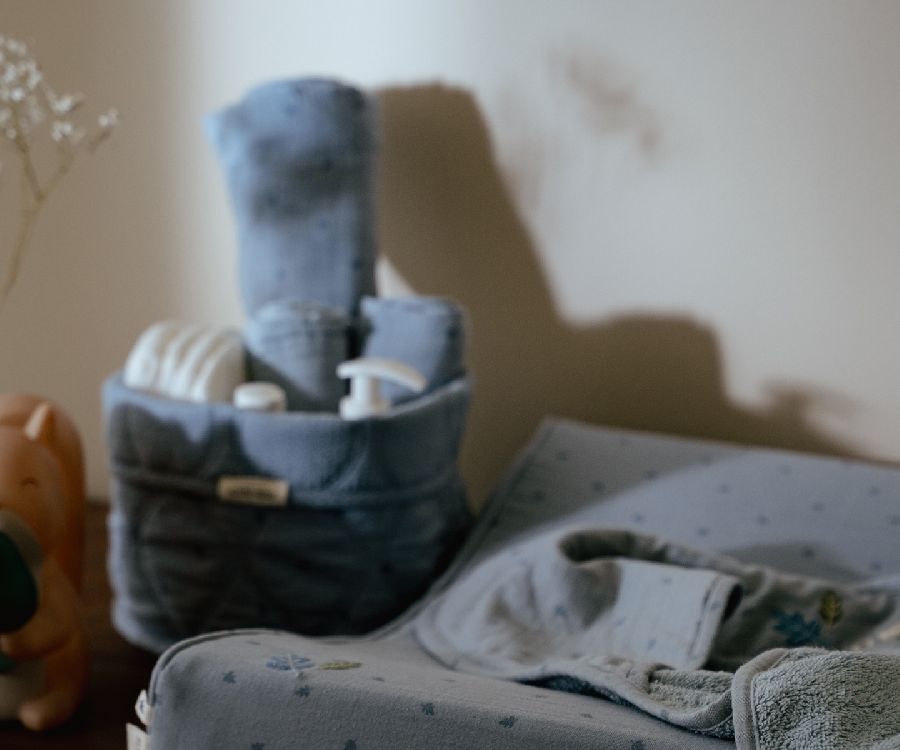 Verzorgingsmand Little Dutch Commodemandje klein | Pure Denim Blue