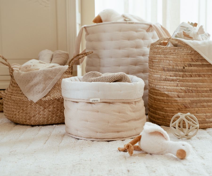 Verzorgingsmand Little Dutch Commodemandje groot | Pure Soft Beige