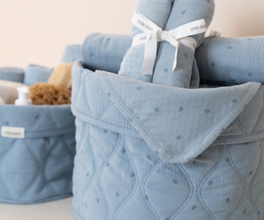 Verzorgingsmand Little Dutch Commodemandje groot | Pure Denim Blue