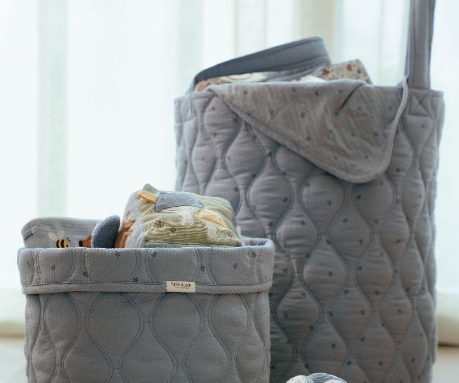 Mand Little Dutch Opbergmand | Pure Denim Blue