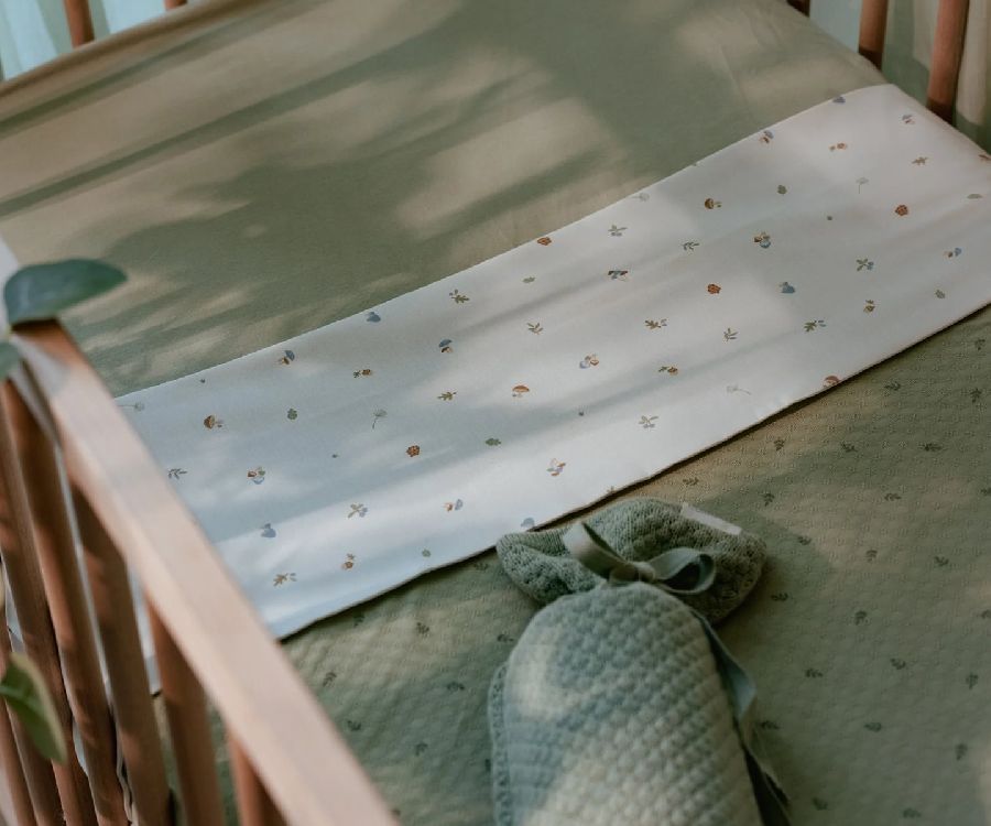 Deken Little Dutch Ledikantdeken, geschikt voor babybed 60x120/babybed 70x140 | Pure Sage