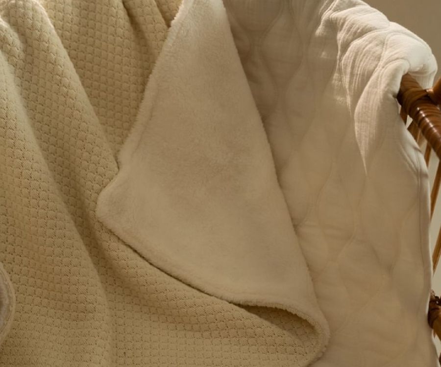 Deken Little Dutch Wiegdeken, geschikt voor wieg/draagmand/park | Pure Soft White