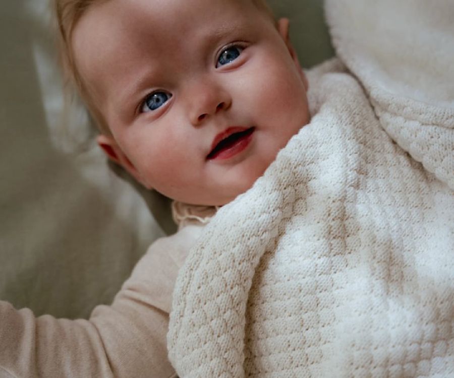 Deken Little Dutch Wiegdeken, geschikt voor wieg/draagmand/park | Pure Soft White