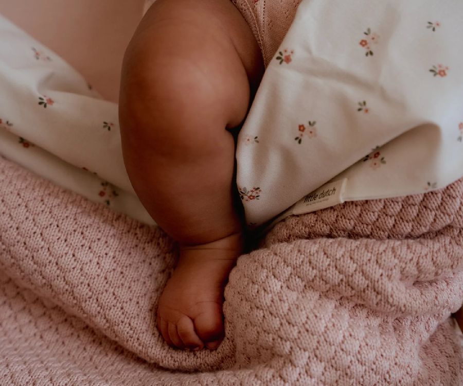 Deken Little Dutch Ledikantdeken, geschikt voor babybed 60x120/babybed 70x140 | Pure Blossom
