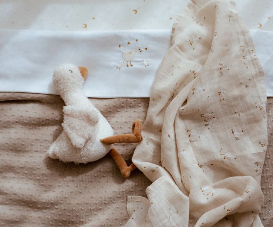 Deken Little Dutch Wiegdeken, geschikt voor wieg/draagmand/park | Pure Soft Beige