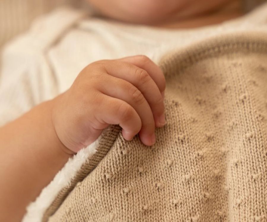 Deken Little Dutch Wiegdeken, geschikt voor wieg/draagmand/park | Pure Soft Beige