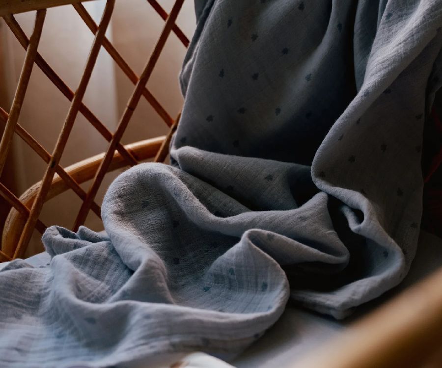 Tetra doek Little Dutch Swaddle | Pure Denim Blue