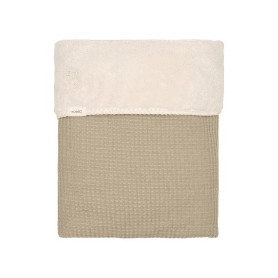 Deken Koeka, geschikt voor babybed 60x120/babybed 70x140 | Malaga sage