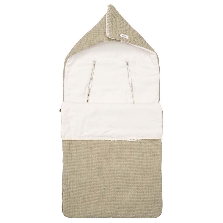 Voetenzak Koeka, geschikt voor autostoel groep 0+ | Malaga sage auto