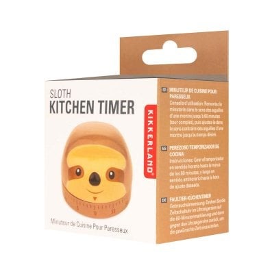 KEUKENWEKKER 1st, Sloth Kitchen Timer, luiaard, bruin, keukengerei