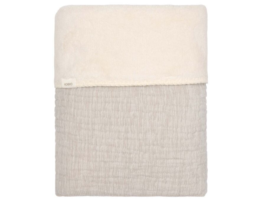 Deken Koeka, geschikt voor babybed 60x120/babybed 70x140 | Rivoli stone