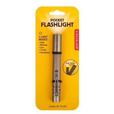 NACHTLAMP zaklamp, Mini Flashlight, uni, zwart, clip