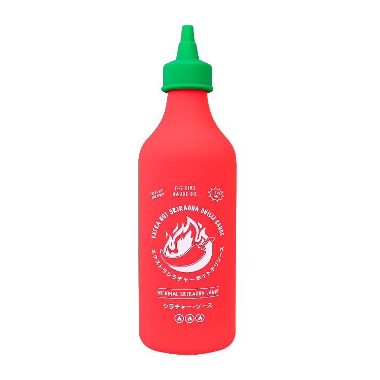KAMERVERLICHTING tafellamp, 1st, Chilli Sauce Lamp, rood, fles, H25cm, Diameter 8.1 cm