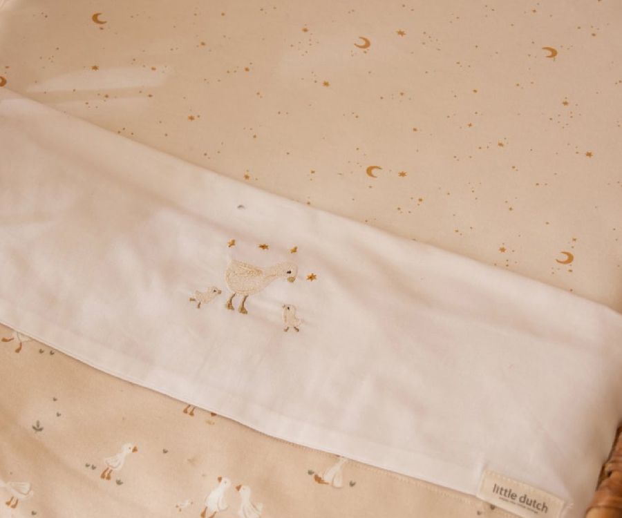 Hoeslaken Little Dutch, geschikt voor babybed 70x140/babybed 70x150 | Little Goose