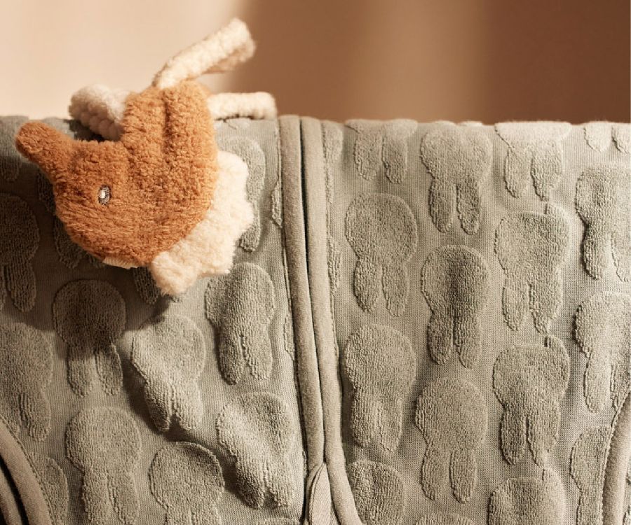 Slaapzak Jollein, 3/6 maanden, 0.5 TOG | Miffy Jacquard Terry sea green