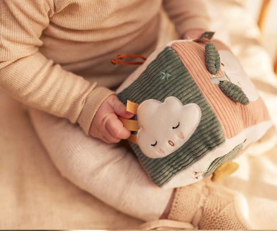 Zachte activiteitenkubus Jollein Activity cube | Lovely Birds