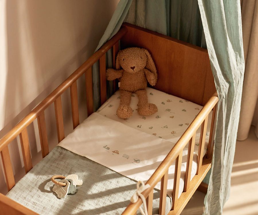 Hoeslaken Jollein, geschikt voor babybed 60x120 | On The Go