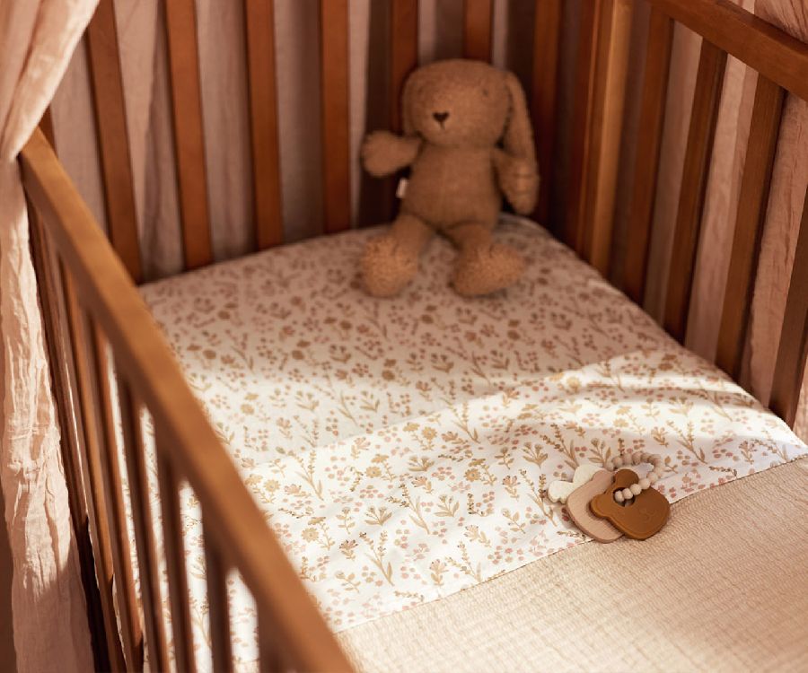 Hoeslaken Jollein, geschikt voor babybed 60x120 | Bloomy