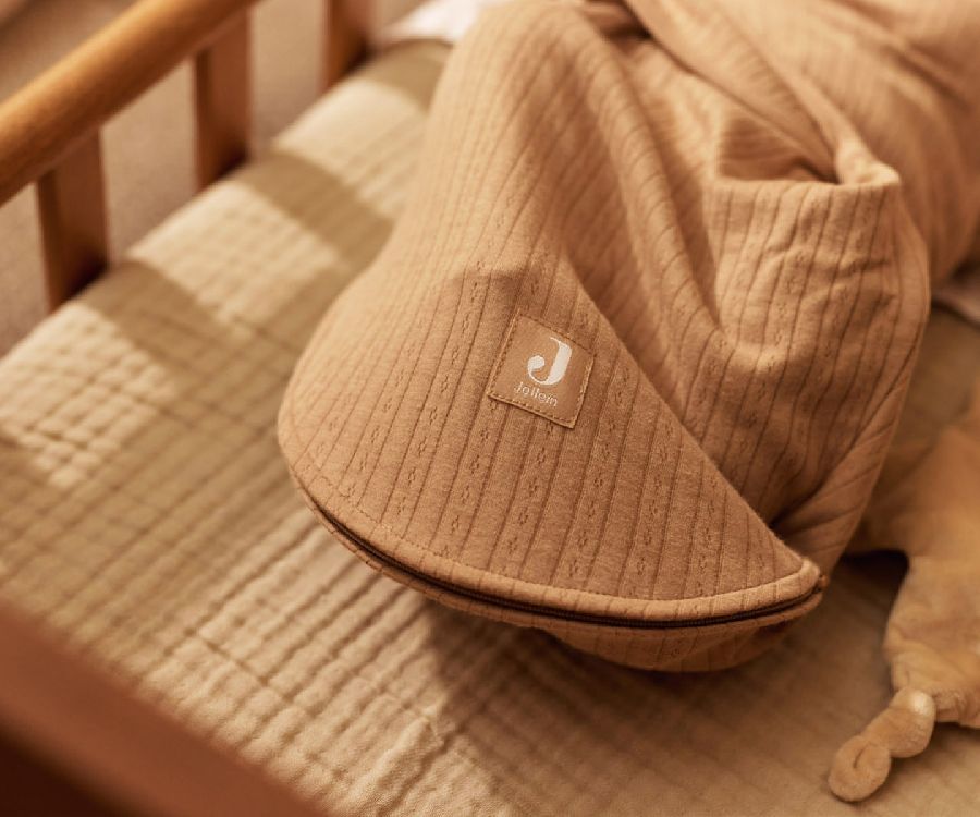 Deken Jollein, geschikt voor wieg/draagmand/park | Jacquard biscuit