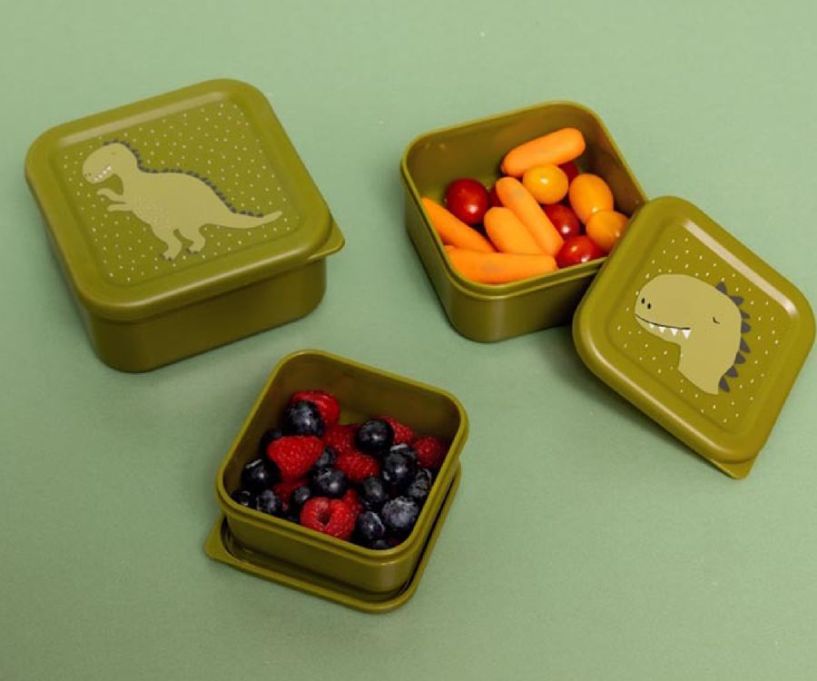 Bewaarpotje Trixie Snack box nesting, 3 stuk(s) | Mr. Dino School