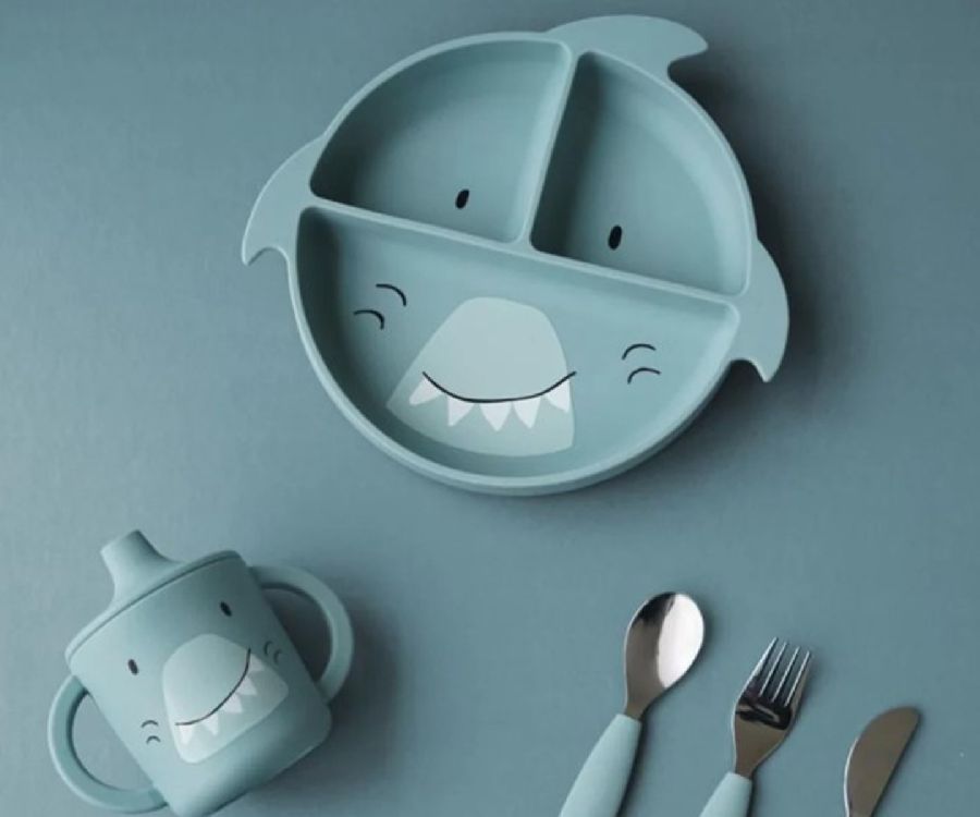 Bord Trixie Divided suction plate, plat bord | Mr. Shark Mealtime