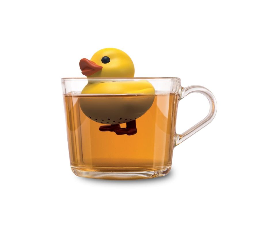 KRUIDEN INFUSER Duck Tea Infuser, geel, uni, siliconen, vorm: rubber eendje, 1 stuk(s), keukengerei
