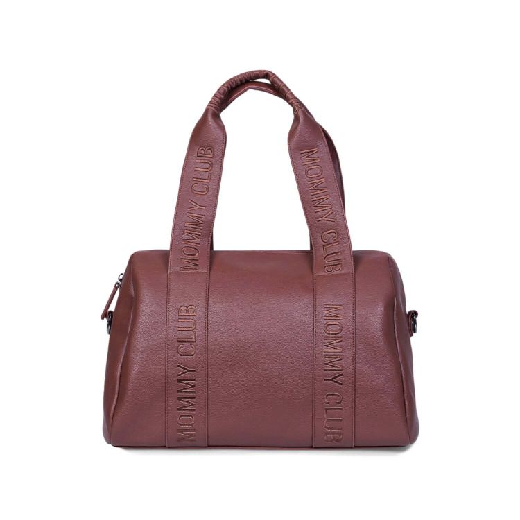Verzorgingstas Childhome Mommy Club Signature Simili, draagtas met luiermat | Signature Simili dark brown
