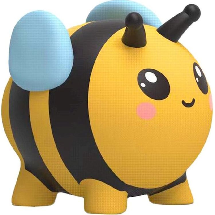 SPAARPOT 1st, Piggy Bank, Bee, bijtje,  geel/zwart
